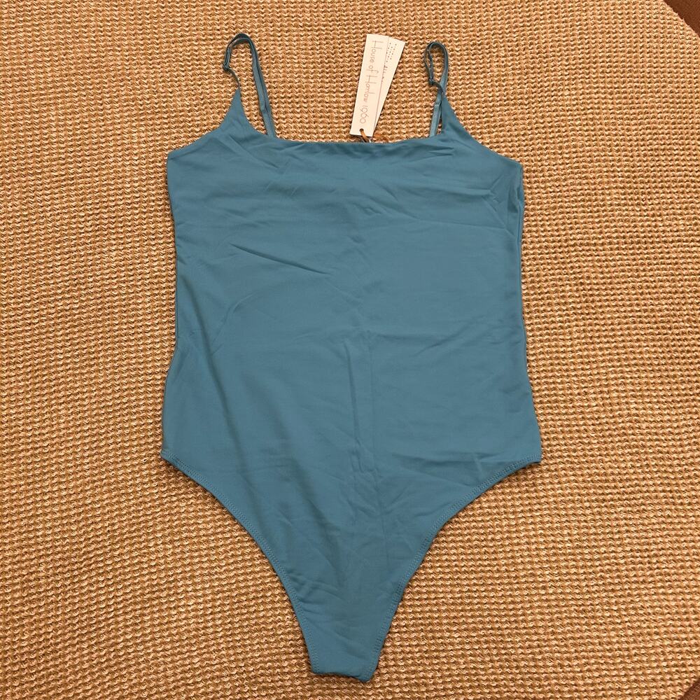 House of Harlow 1960 All Day Contour Bodysuit - L - Blue - Picture 12 of 12